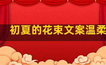 初夏的花束文案温柔句子