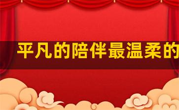 平凡的陪伴最温柔的句子