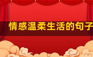情感温柔生活的句子图片