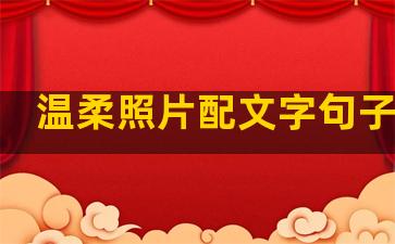 温柔照片配文字句子简短