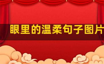 眼里的温柔句子图片伤感